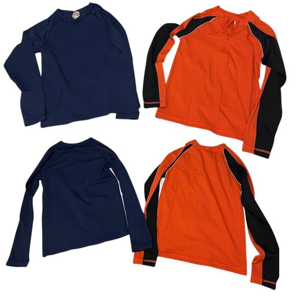 Hanna Andersson Boys 10 LOT 4 Swimwear Rash Guard Swim Trunks Bathing Suit Beach - Picture 5 of 7